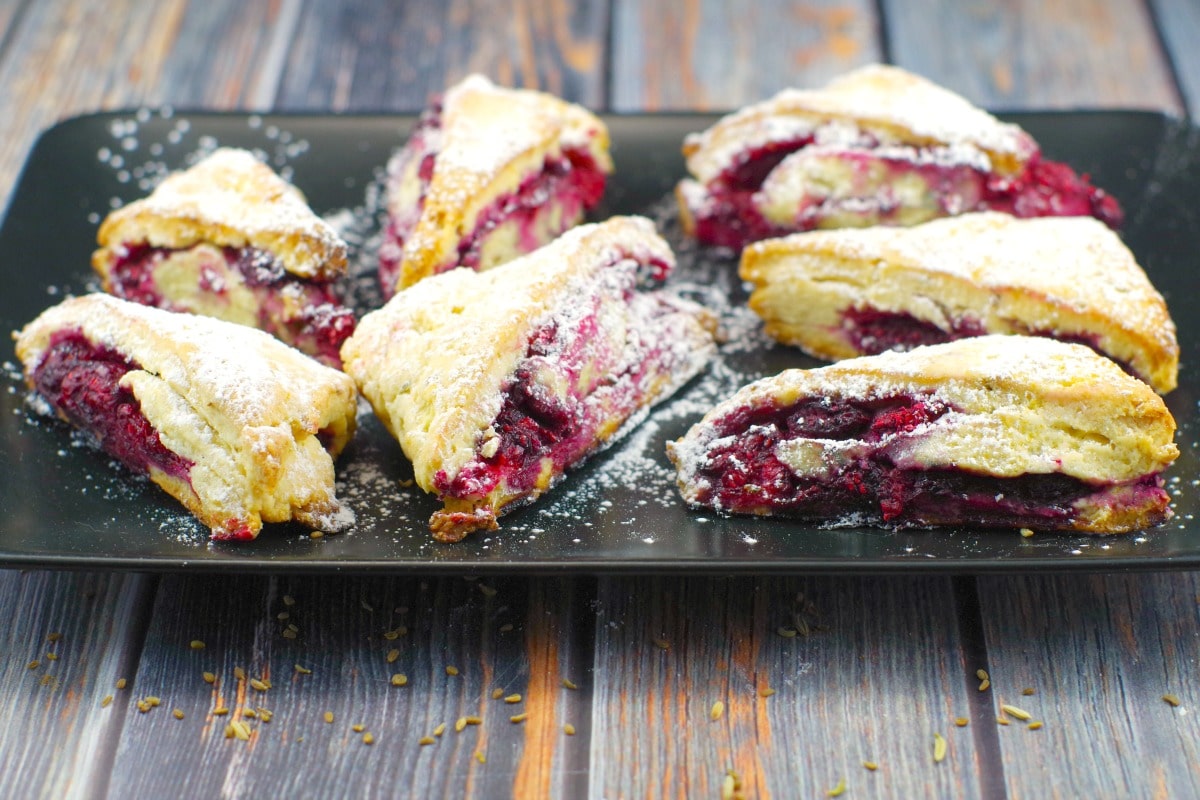 Raspberrry Lemon Scones | #scones #raspberry - Foodmeanderings.com