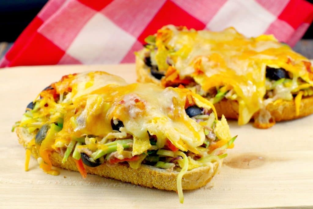 Mexican Tuna Melt Recipe - #cannedtuna - Foodmeanderings.com