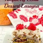 No Bake Chocolate Raspberry Red Lentil Dessert Lasagna - foodmeanderings.com