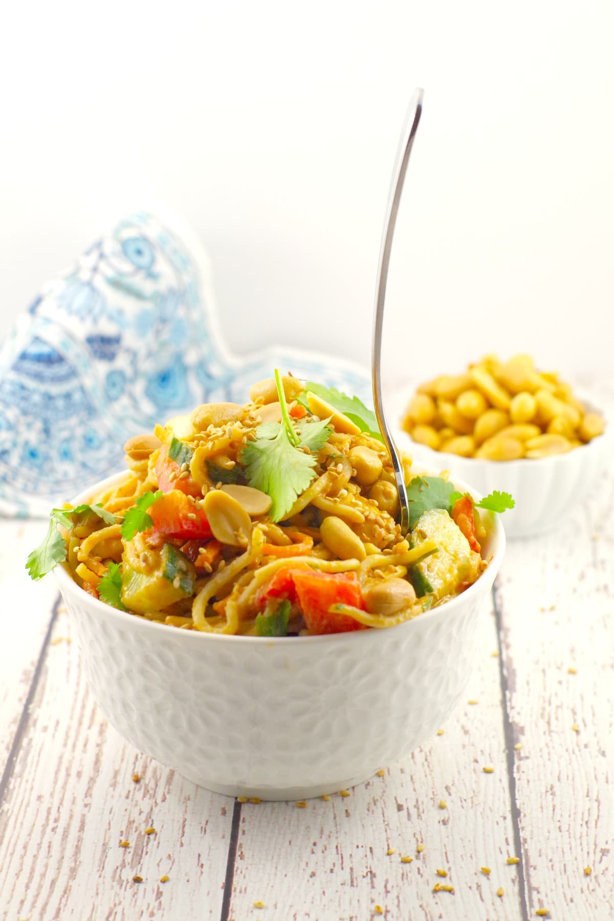 Spicy Peanut Pasta Salad 