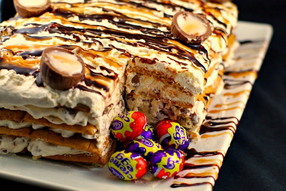 Easter Creme Egg Icebox Cake | Easy Easter Dessert - Food Meanderings