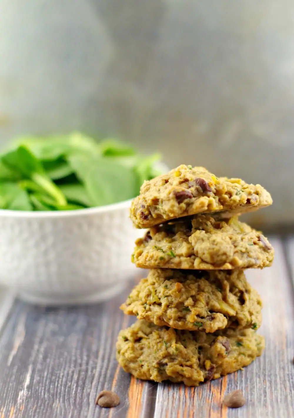 Award-Winning Tropical Green Chocolate Chip cookies #healthy chocolate chip cookie #spinach | foodmeanderings.com