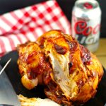 Healthy BBQ beer can chicken - foodmeanderings.com
