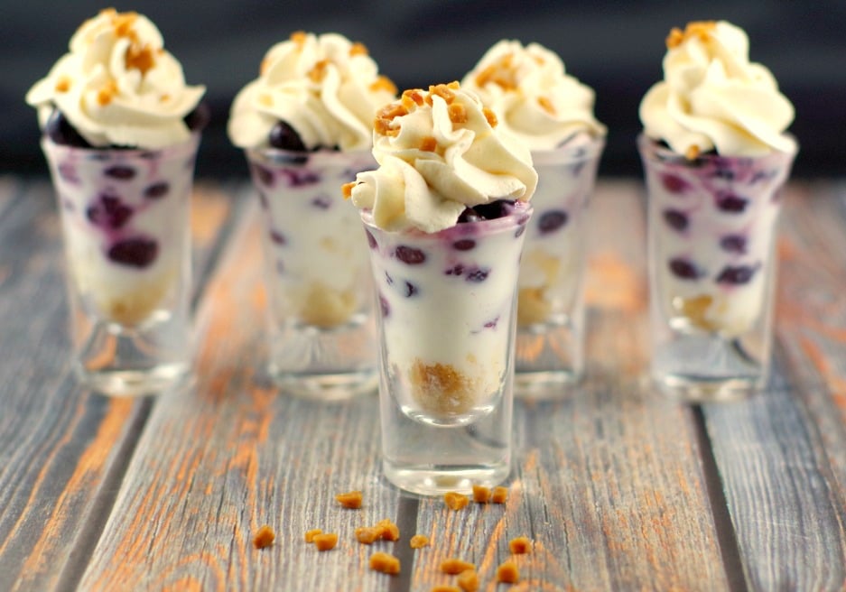 Saskatoon Berry Juneberry Tiramisu Dessert Shooter Dan330 7213