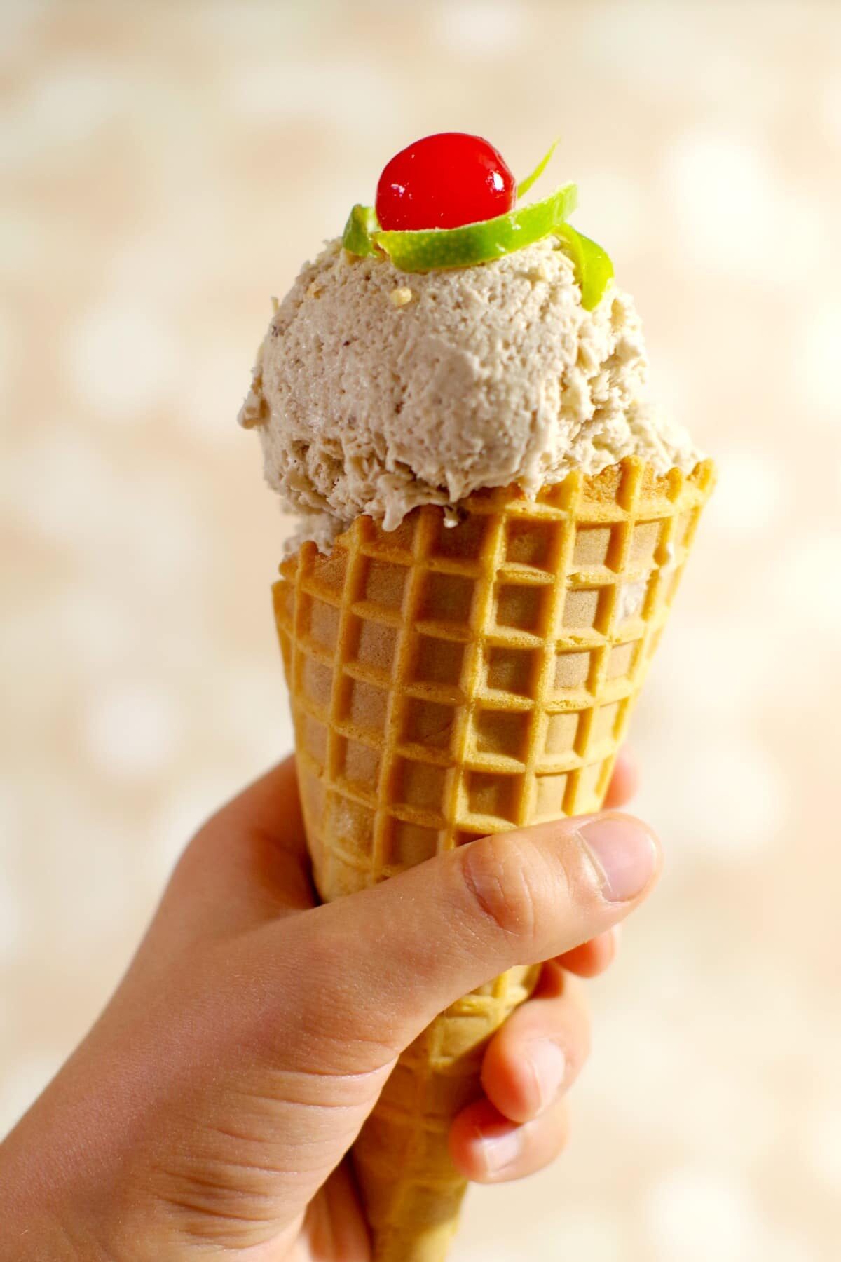 Vegan Nice Cream | #banana #healthydessert - Foodmeanderings.com