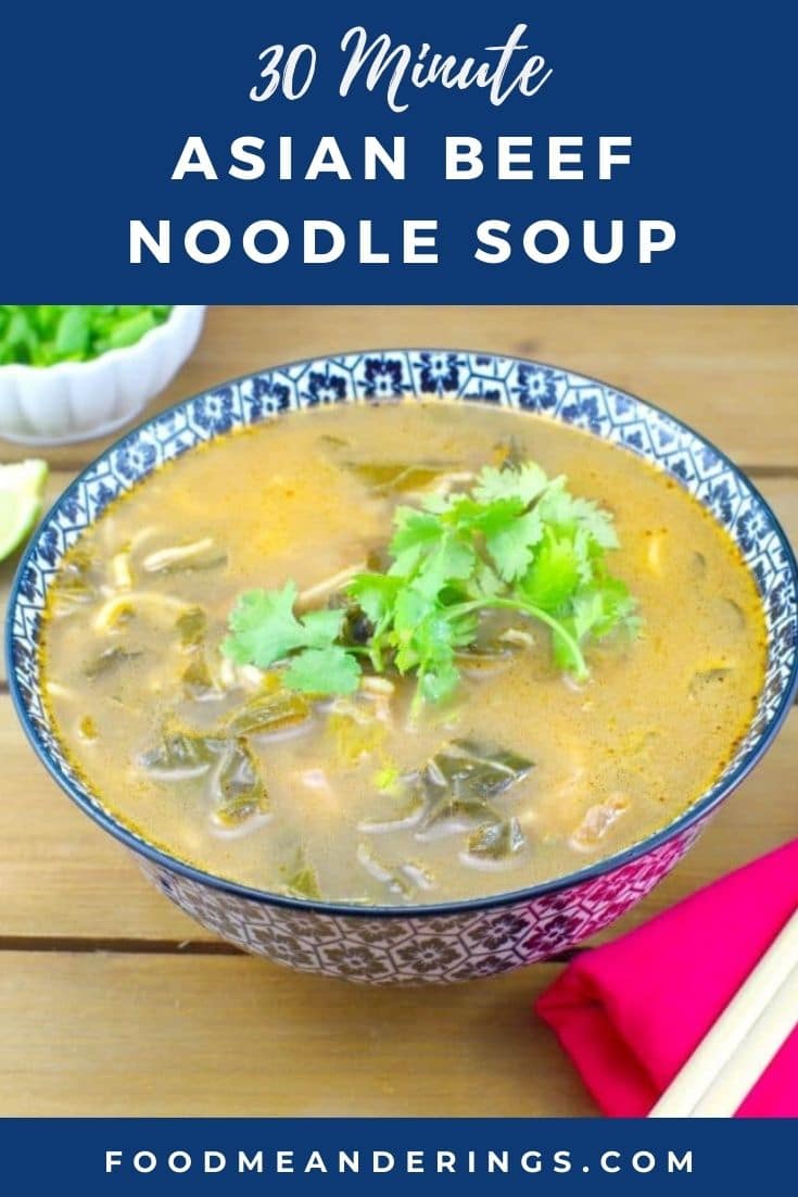 Quick Asian Beef Noodle Soup Food Meanderings