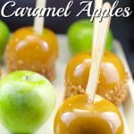Salted Toffee Caramel Apples | Halloween apples - foodmeanderings.com
