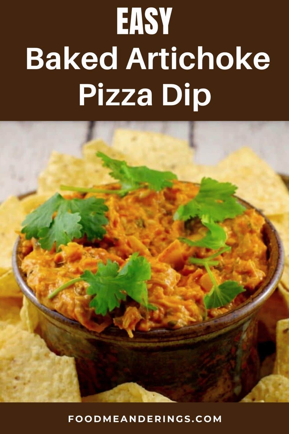 Hot Artichoke Pizza Dip game day food Food Meanderings