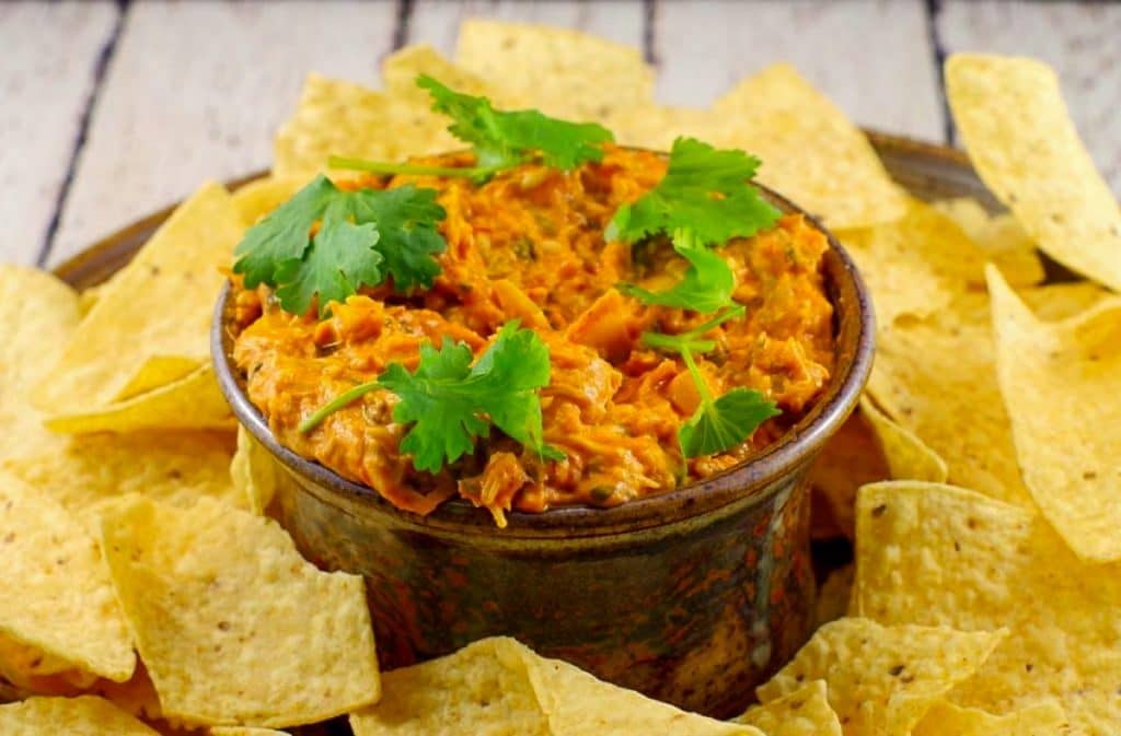 Hot Artichoke Pizza Dip game day food Food Meanderings