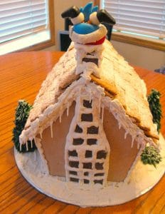 Gingerbread Birdhouse - back- Foodmeanderings.com