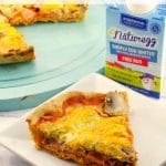 Better for you Breakfast Pizza | egg whites - Foodmeanderings.com