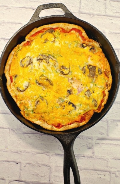Better for you egg white Breakfast pizza - Food Meanderings