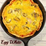 Healthy Egg White Breakfast pizza | #breakfastideas - Foodmeanderings.com