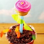 Cupcake Flower Pots - an edible DIY craft for kids - foodmeanderings.com