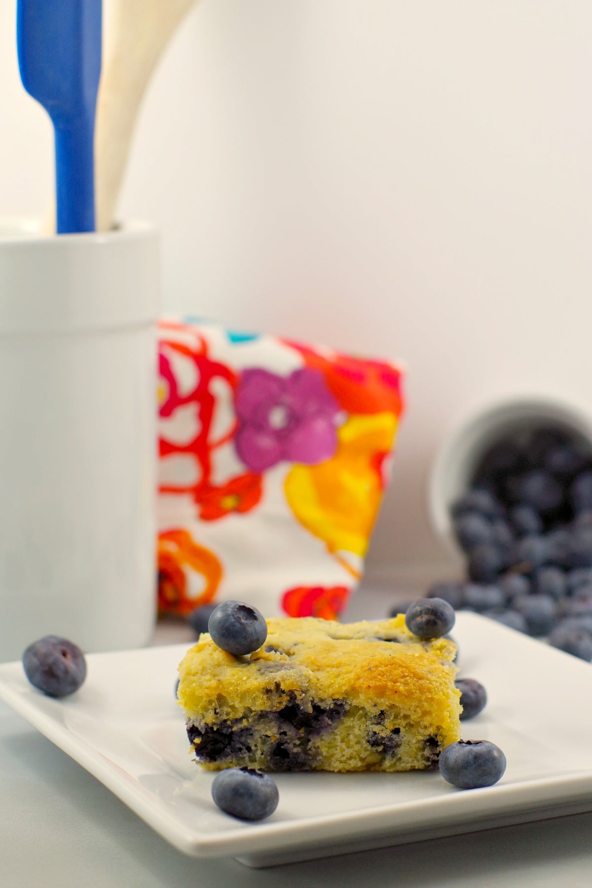 Blueberry Cornbread | healthy - foodmeanderings.com