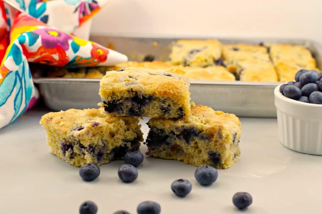 Healthy Blueberry Cornbread | light