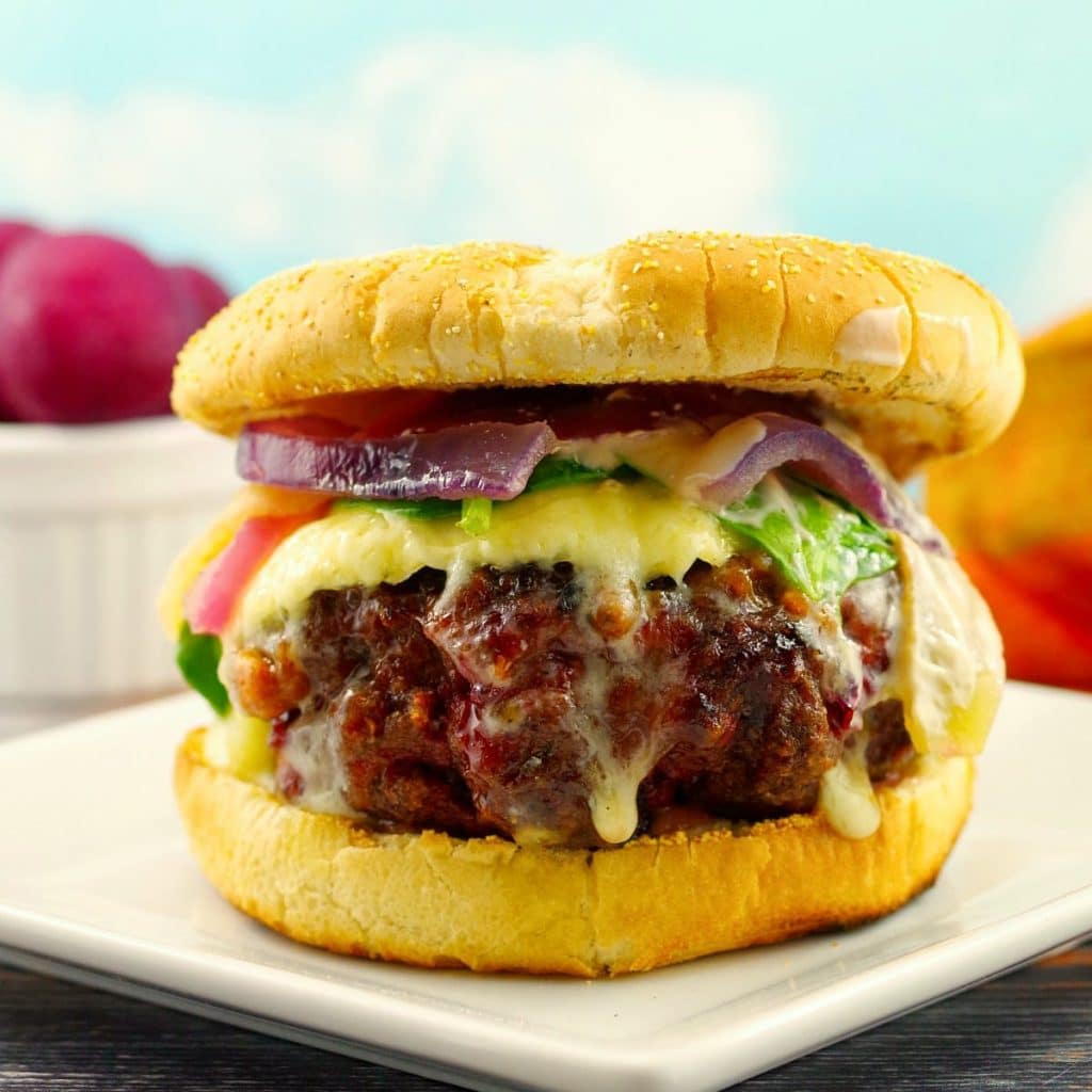 Sirloin Burger (with beets) Food Meanderings