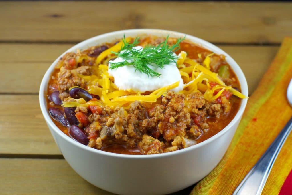 Pork & Beef Chili - quick and easy