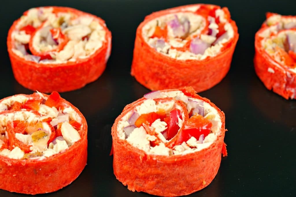 Tortilla Pinwheels recipe | Weight Watcher - foodmeanderings.com