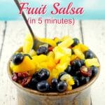 Fruit Salsa Recipe| Peach Pineapple - foodmeanderings.com