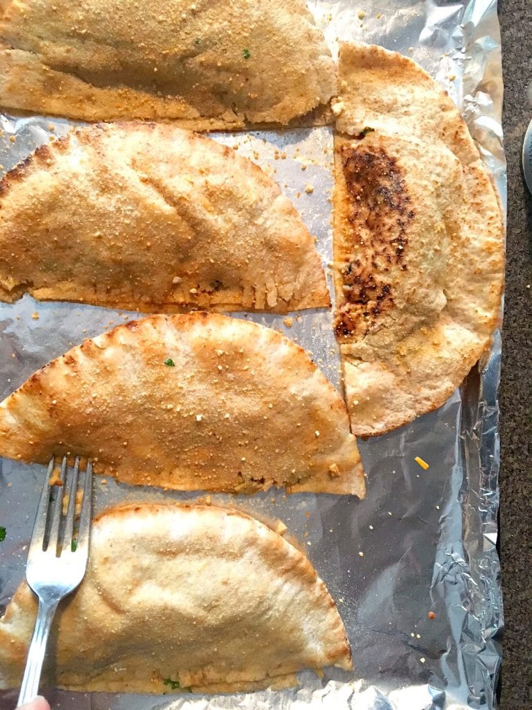How to make healthy Homemade pizza pockets | baked - foodmeanderings.com