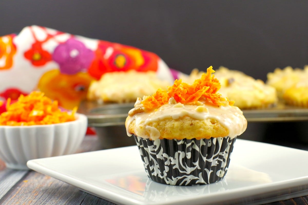 Carrot Cake Doughnut Muffins | gourmet muffins - foodmeanderings.com