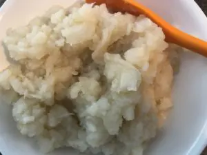 mashed turnip in white bowl