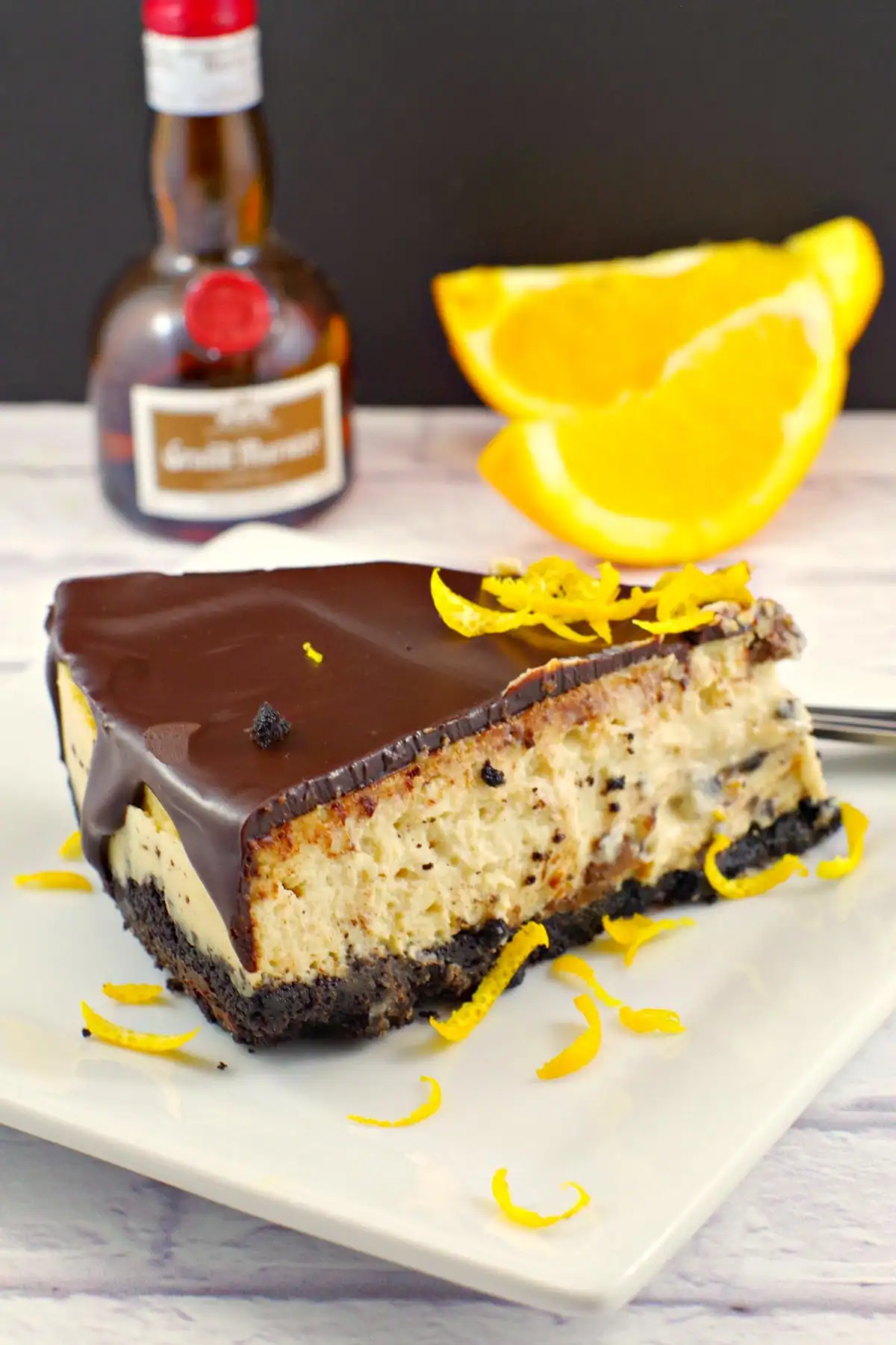 Cheesecake- Grand Marnier | #cheesecake #orange #liqueur