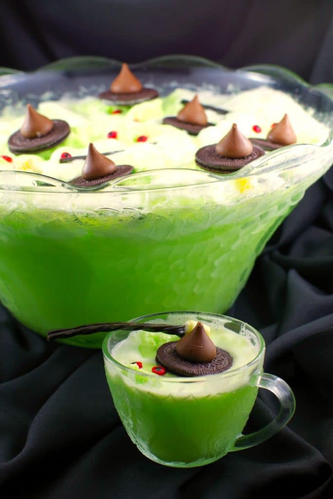 Melting Witch Halloween Punch by Food Meanderings - Weekend Potluck 453