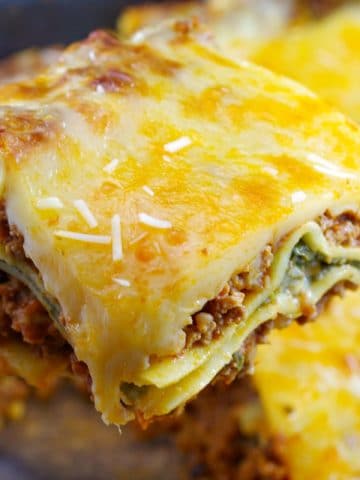 Easy Meat Lasagna Recipe | no boil lasagna noodles - foodmeanderings.com