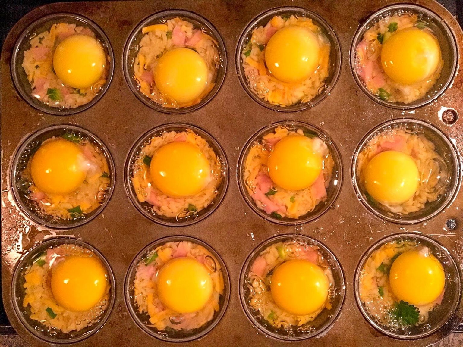 Ham & Rice Muffin Tin Eggs Benedict Food Meanderings