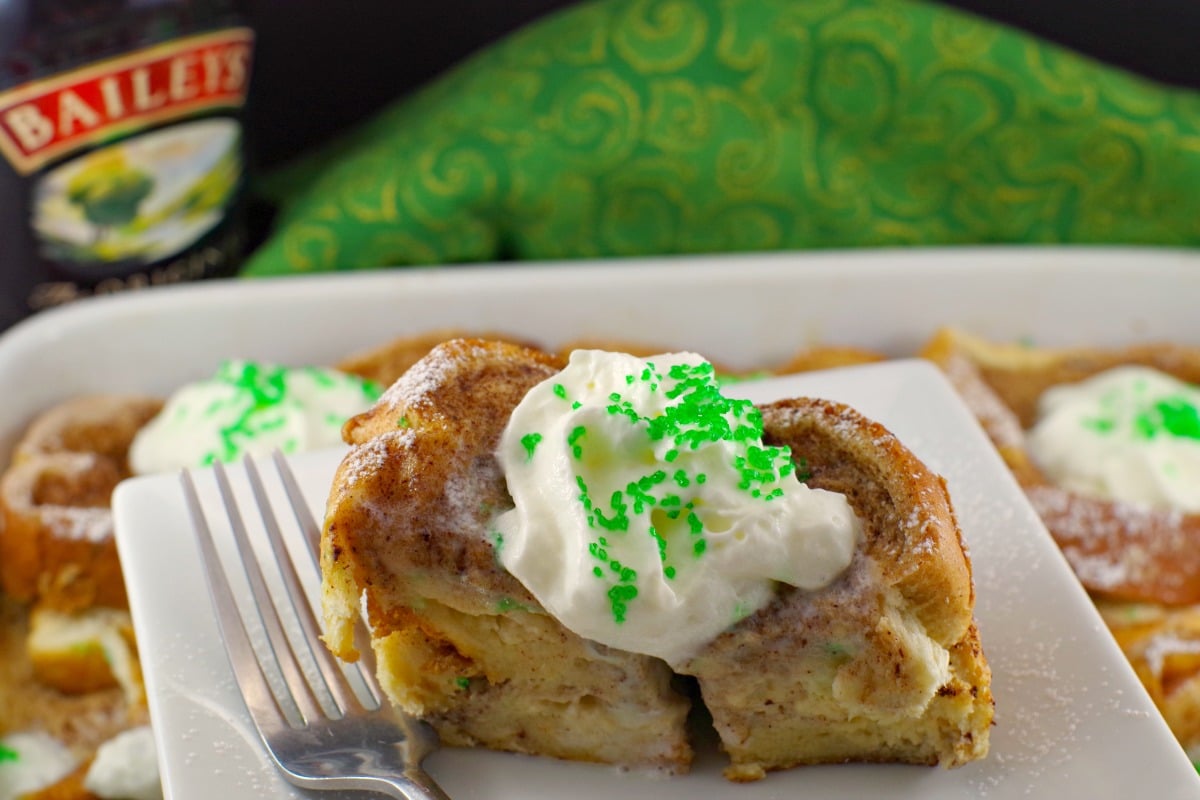 Bailey's Irish Cream Overnight French Toast Casserole