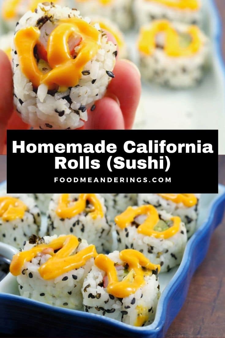 Homemade California Rolls| sushi - Food Meanderings