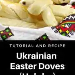 Ukrainian Easter doves in a basket