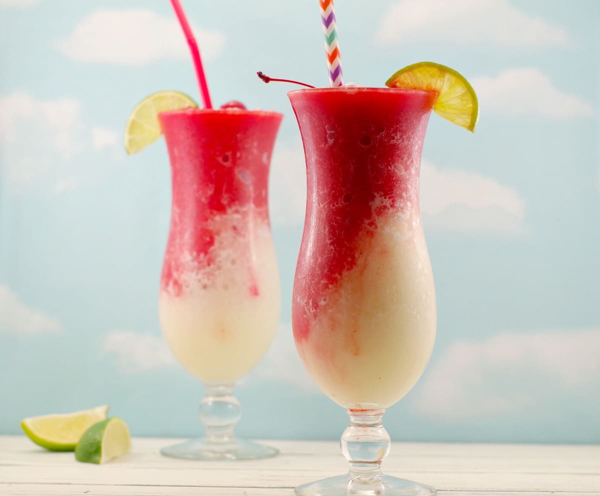 Miami Vice Mocktail (non alcoholic drink)- Food Meanderings