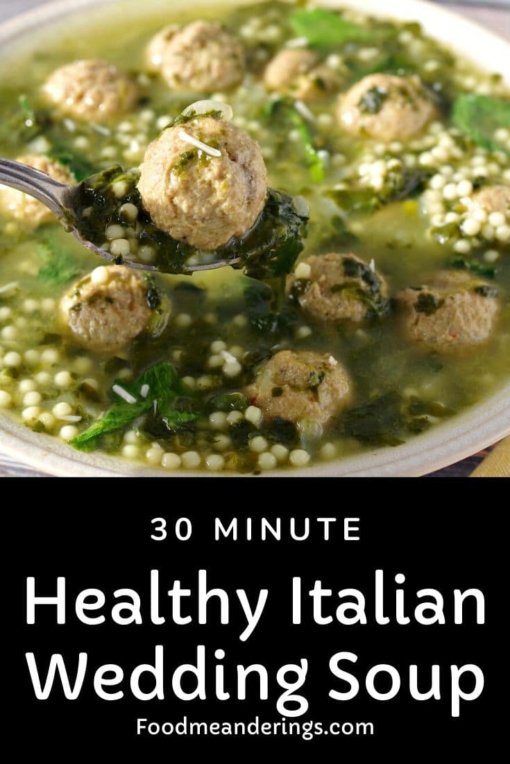 Easy Italian Wedding Soup with frozen meatballs Food