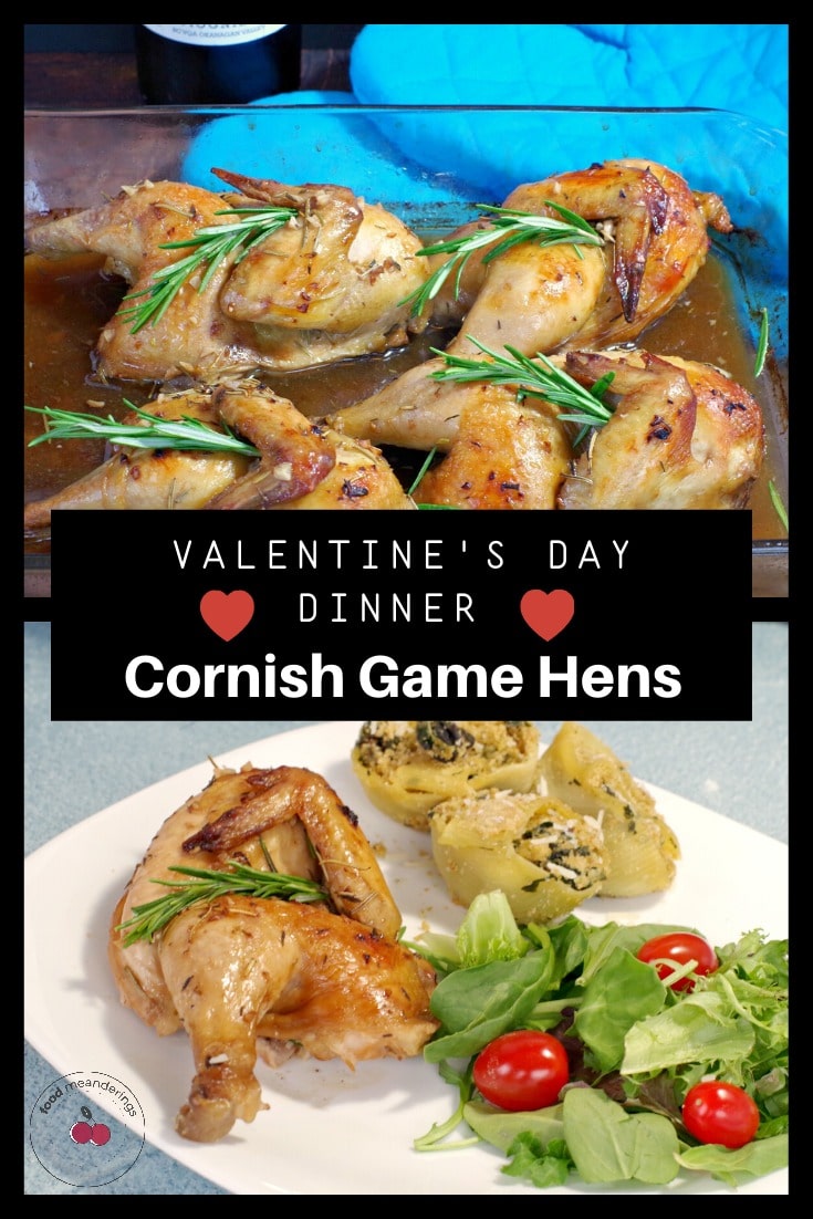 Baked Cornish Hens ( in Rosemary Wine Sauce) Food Meanderings