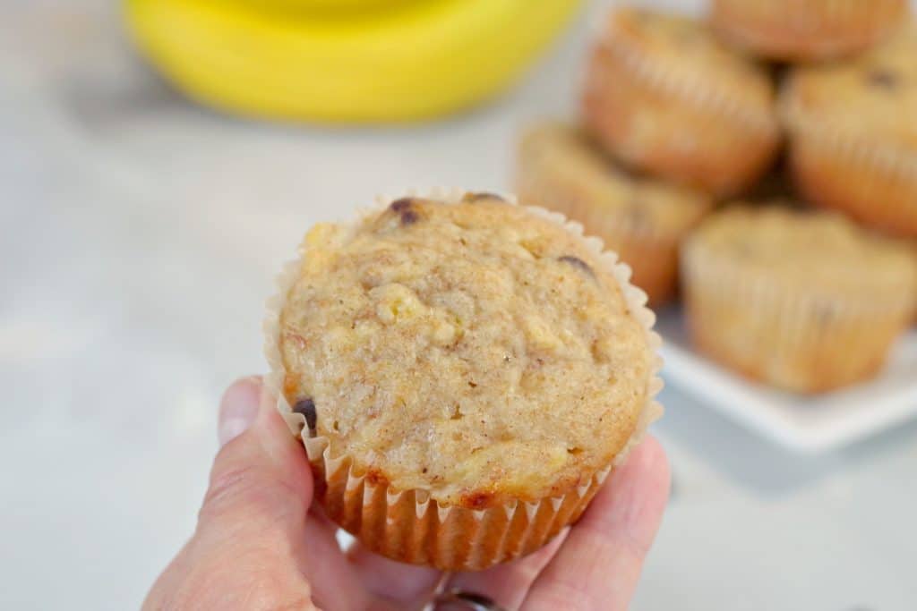 Healthy Banana Chocolate Chip Muffins with Pineapple-Food Meanderings