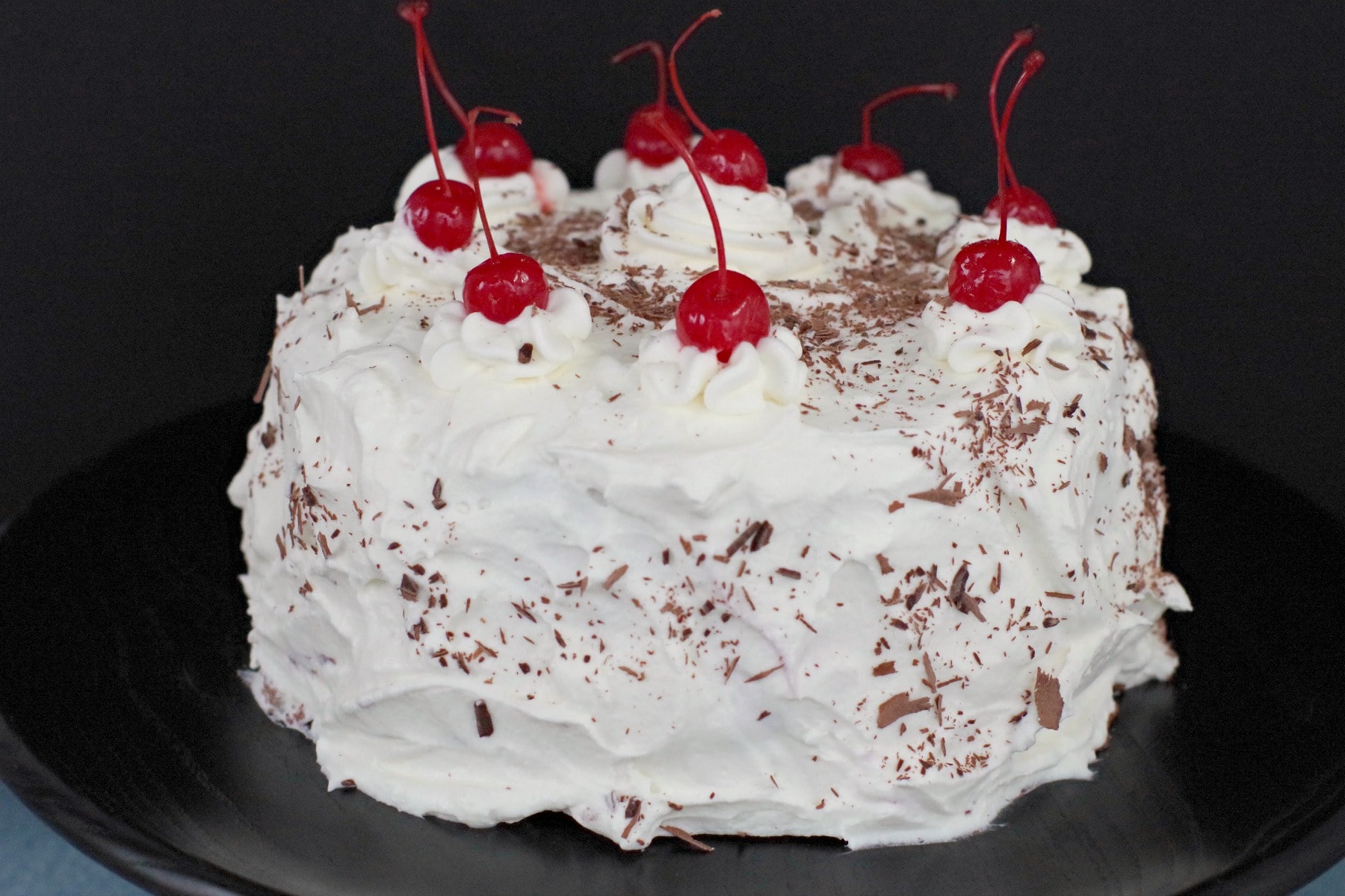 Black Forest Cake with Stabilized Whipped Cream Icing