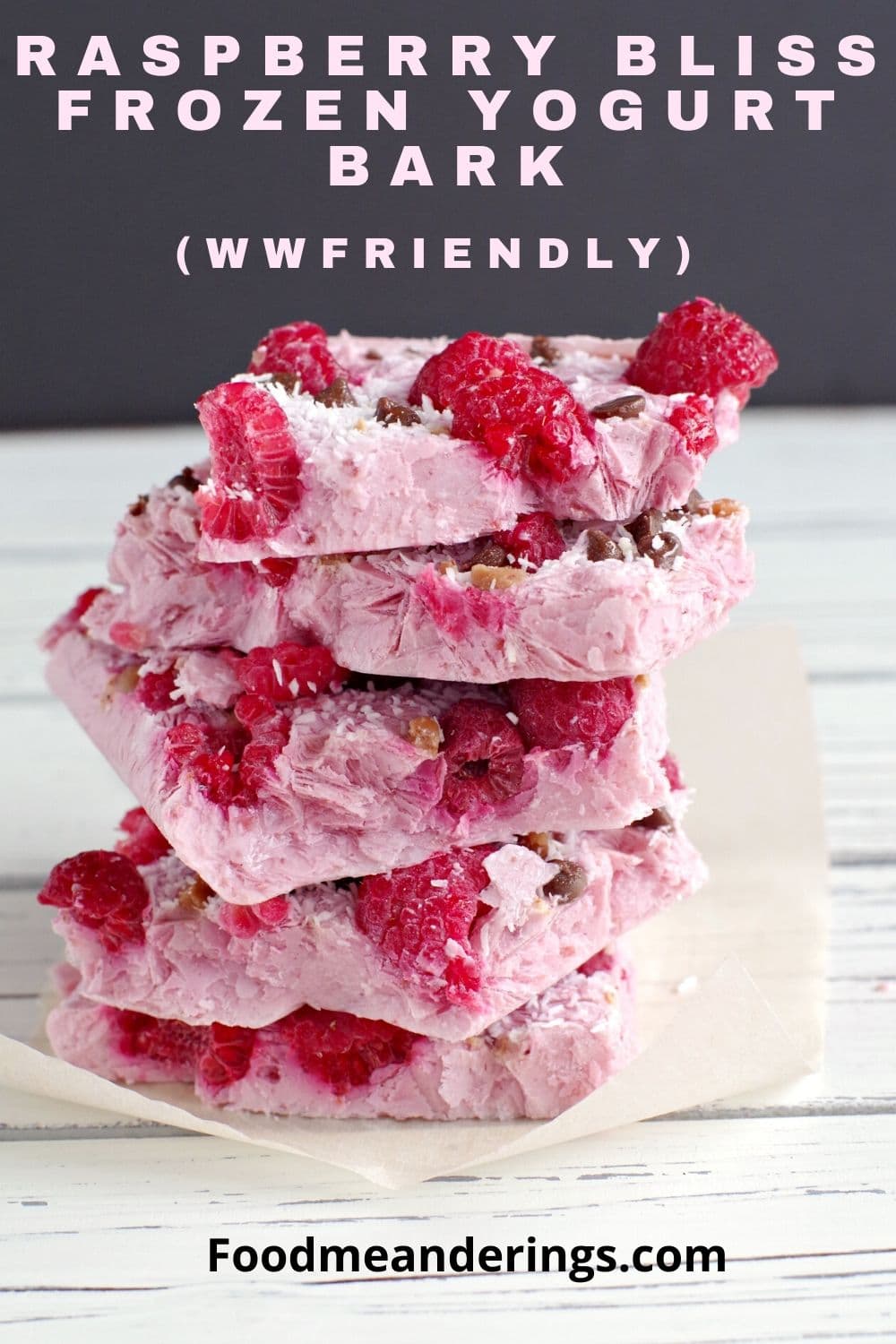 Raspberry Frozen Yogurt Bark (Weight Watchers) Food Meanderings