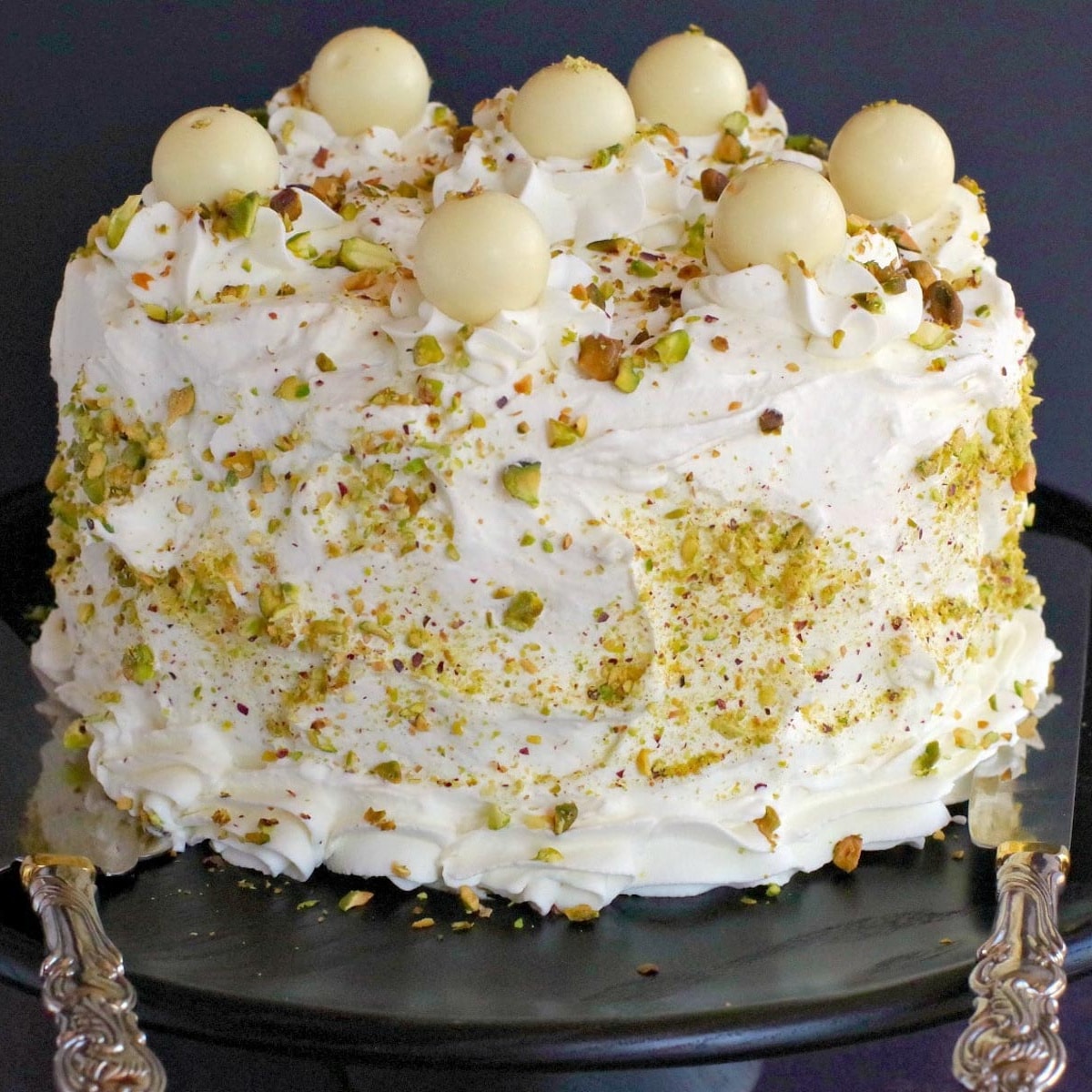 White Chocolate Pistachio Cake - Food Meanderings