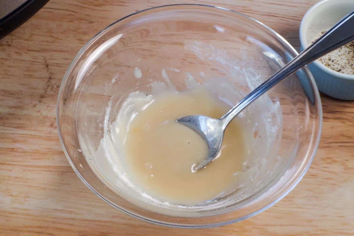 flour and oil mixed into a paste