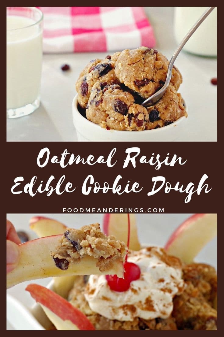 Oatmeal Raisin Edible Cookie Dough Food Meanderings