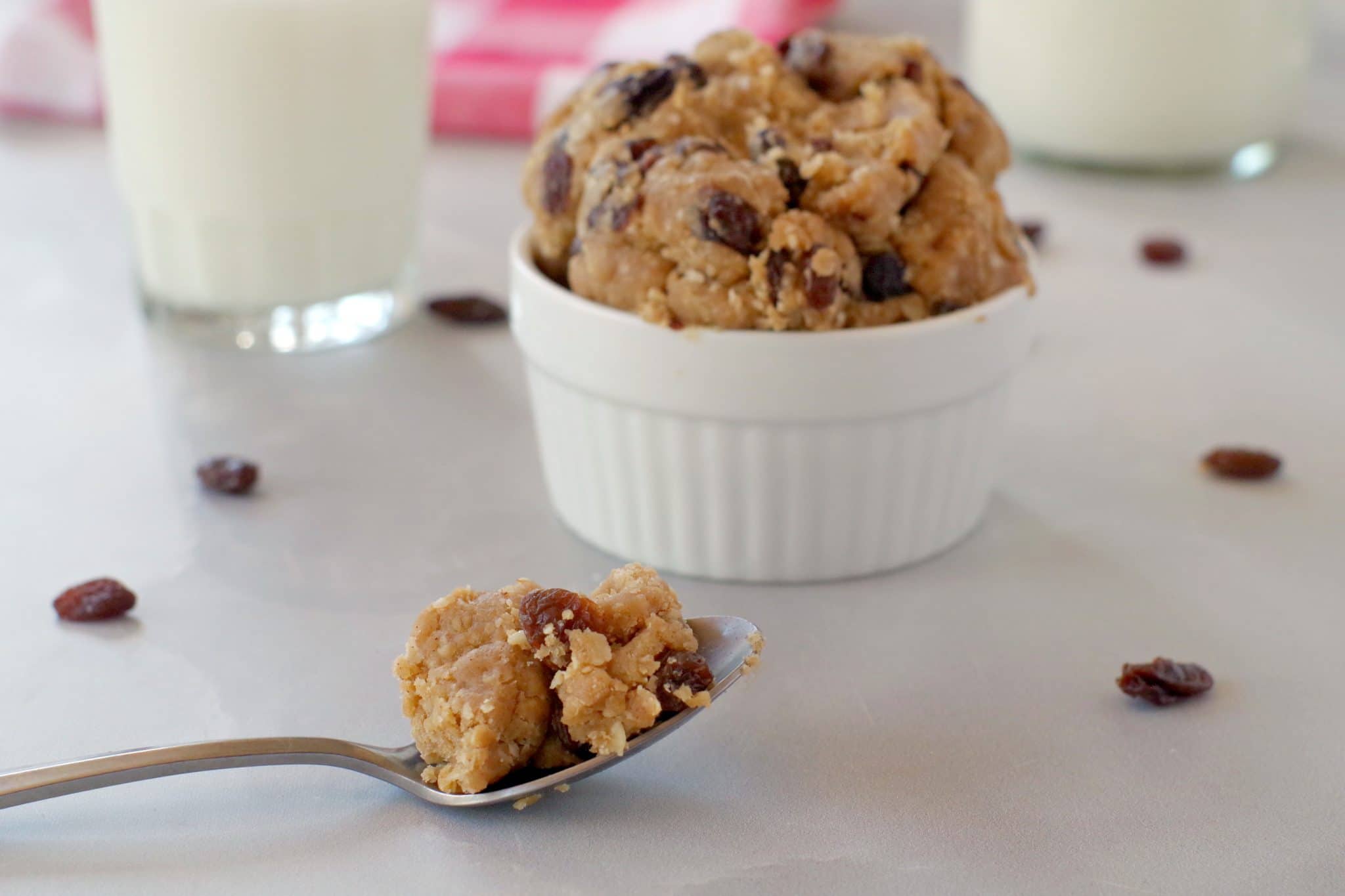 Oatmeal Raisin Edible Cookie Dough Food Meanderings