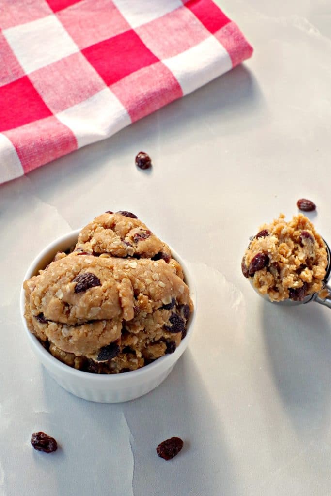 Oatmeal Raisin Edible Cookie Dough Food Meanderings