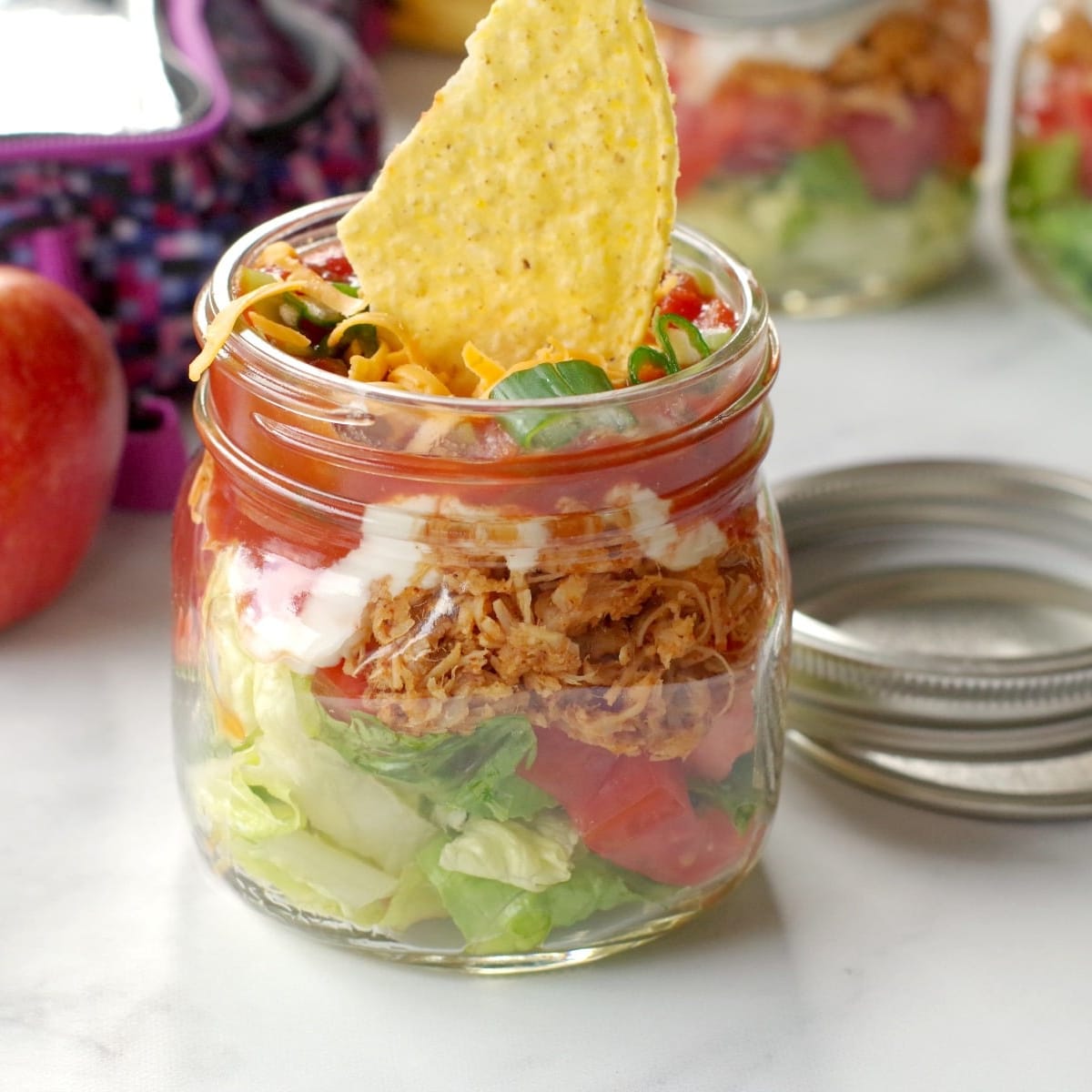 Mason Jar Spinach Salad Recipe - The Seasoned Mom