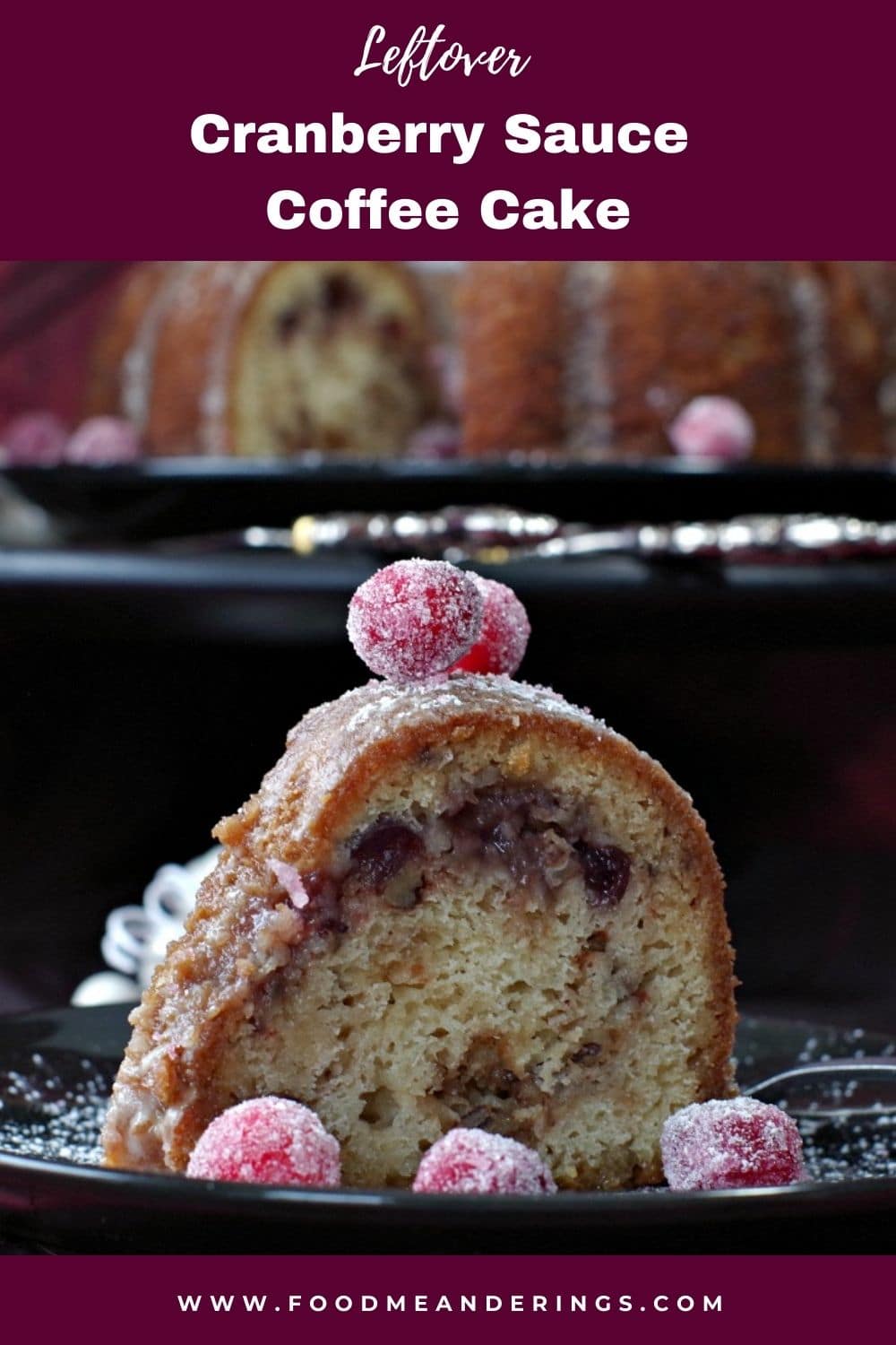 Cranberry Sauce Coffee Cake (with leftover cranberry sauce)