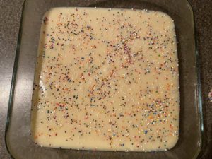 additional sprinkles on top of mixture