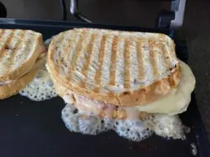 sandwiches cooked on grill