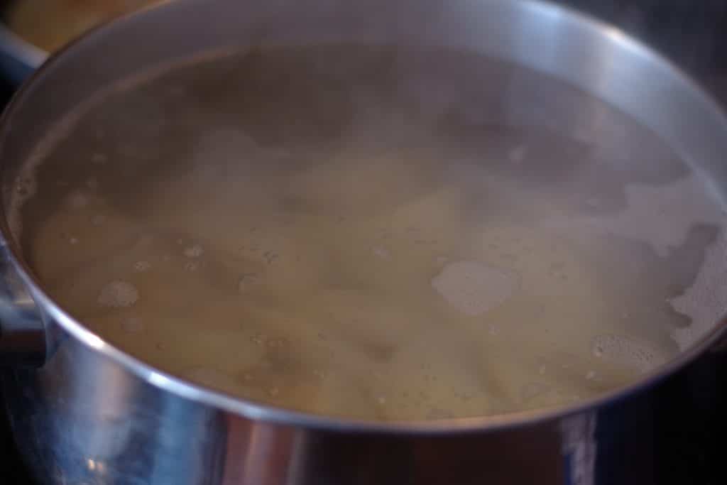 perogies in boiling water